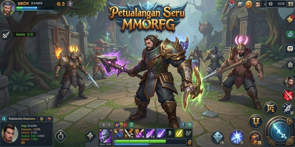 Tampilan gameplay mendalam di dunia fantasi 68IDN.