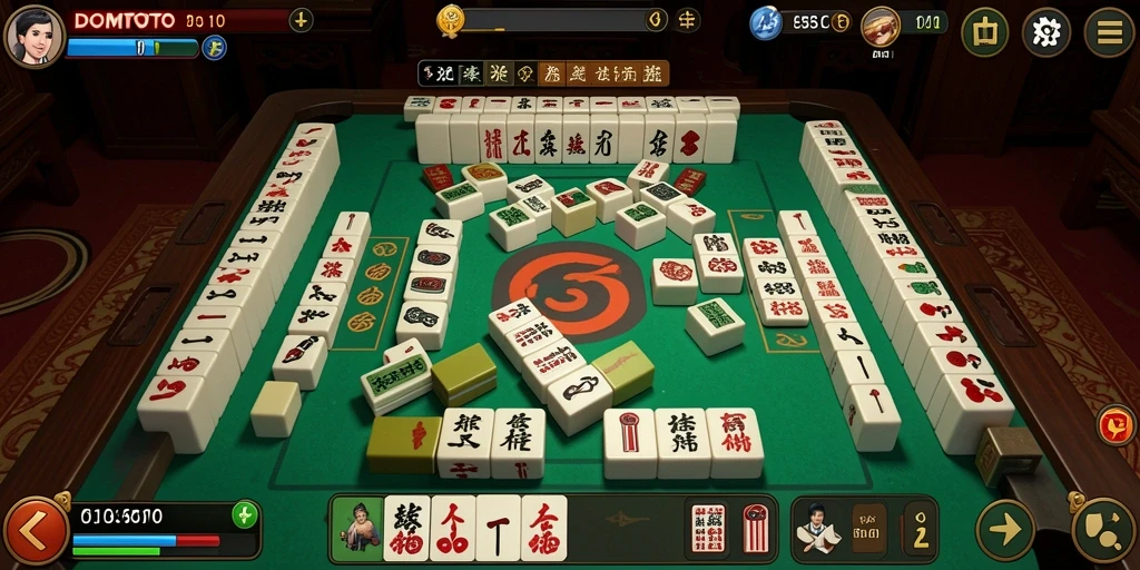 Tampilan utama gameplay DOMTOTO yang menarik dan seru.