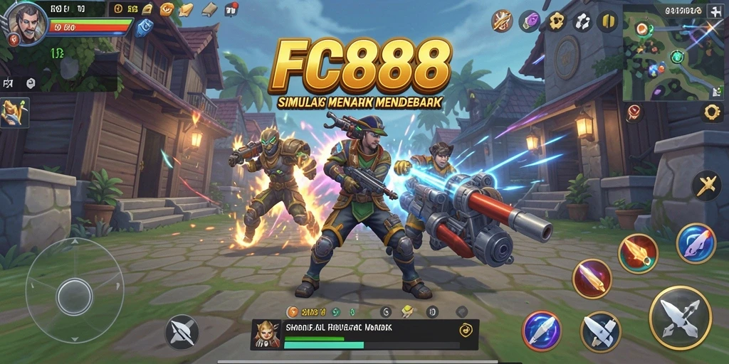 Screenshot FC888 menampilkan dunia simulation yang realistis dan interaktif.