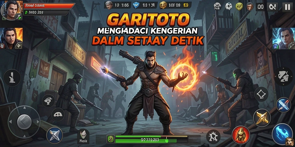 Screenshot menampilkan momen menegangkan dalam gameplay GARITOTO.