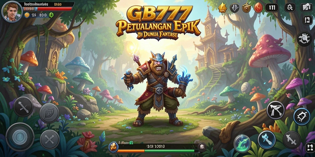 Tangkapan layar utama GB777 yang menampilkan petualangan seru pemain.