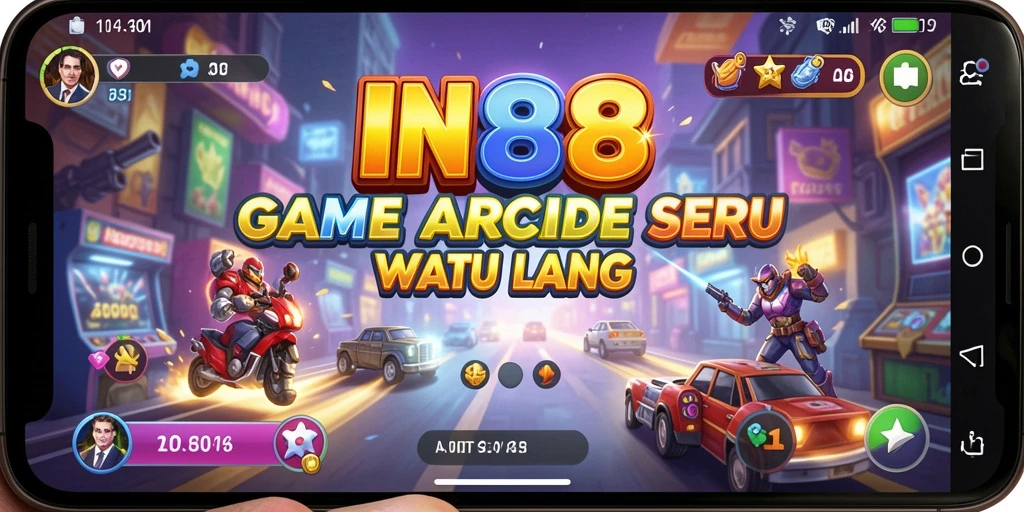 Screenshot gameplay IN88 yang menunjukkan aksi seru dalam permainan Arcade.
