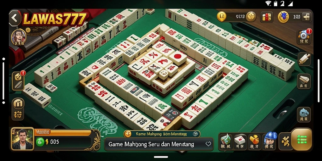 Tampilan gameplay seru dalam LAWAS777 yang menampilkan Mahjong.