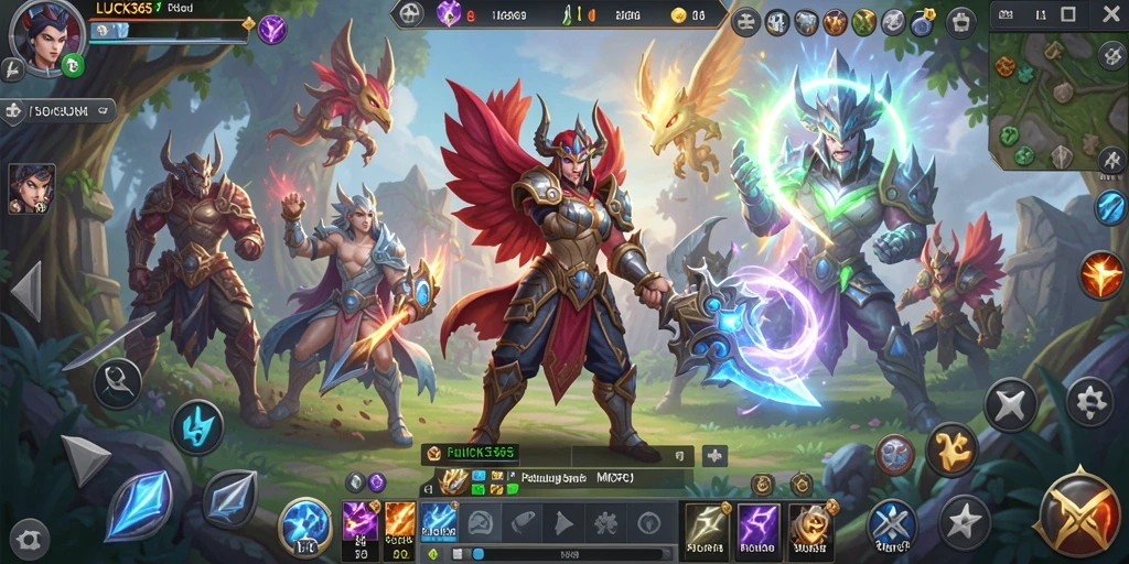 Gameplay seru LUCK365 dalam dunia MMORPG yang luas.