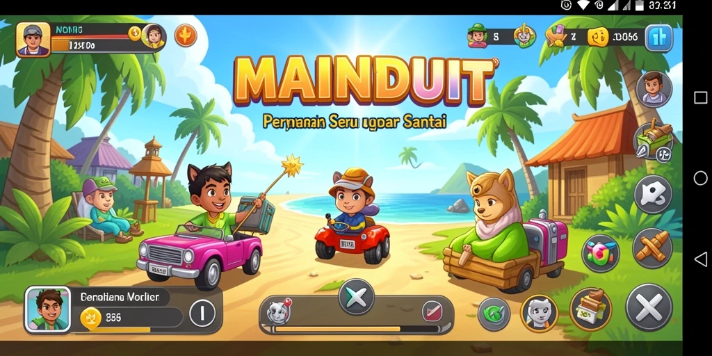 Tampilan gameplay MAINDUIT yang menarik dan seru.