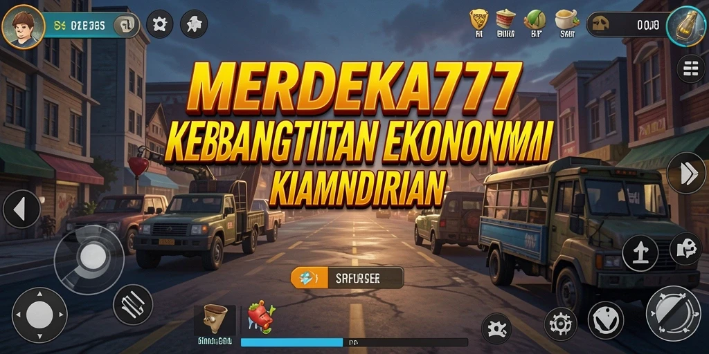 Tampilan menarik dari gameplay MERDEKA777 yang menggambarkan simulasi ekonomi.
