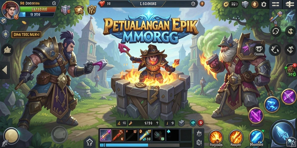 Gameplay seru dan interaktif di dunia RP8 yang luas.