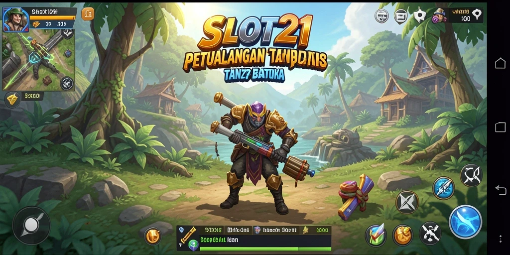 Screenshot utama SLOT21 menampilkan aksi mendebarkan dalam dunia terbuka.