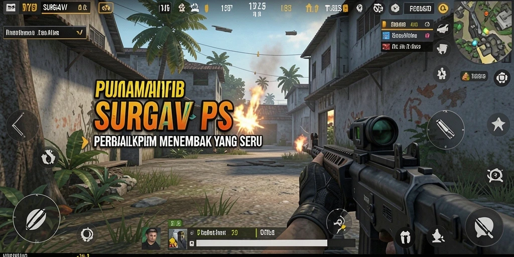 Gambar menangkap momen seru dalam gameplay <strong>SURGAVIP</strong> di mode pertempuran intens.