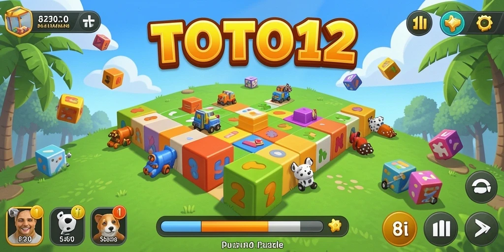 Tampilan permainan Puzzle TOTO12 yang menarik dan penuh tantangan.